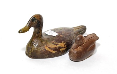 Lot 102 - Two antique decoy ducks