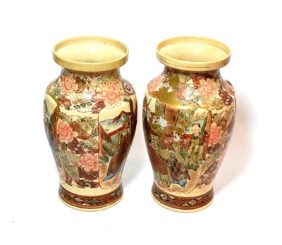 Lot 149 - ^ A pair of early 20th century Japanese vases, 35cm high