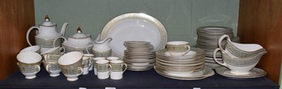 Lot 228 - A Royal Doulton 'English Renaissance' pattern dinner service for ten place settings