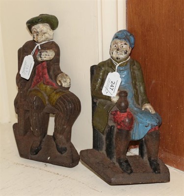 Lot 247 - Two door stops in the form of tam o'shanter and souter johnny