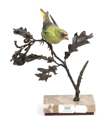 Lot 305 - Albany Fine China Limited, a limited edition figure of a Green Finch, 25cm high