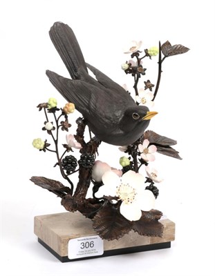 Lot 306 - Albany Fine China Limited, a limited edition figure of a Blackbird, 23cm high