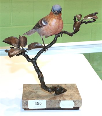 Lot 355 - Albany Fine China Limited, a limited edition figure of a Chaffinch, 23cm high