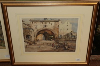 Lot 1047 - Noel Harry Leaver ARCA (1889-1951), ''Tarragona, Spain'', signed, watercolour, 27cm by 37cm...