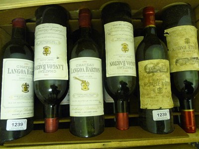 Lot 1239 - Chateau Leoville Barton 1983, four bottles and Chateau Languoa Barton 1981, four bottles (8)