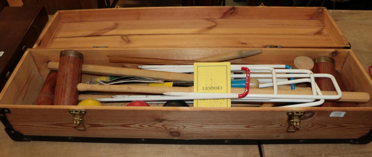 Lot 1100 A modern croquet set by Townsend Limited