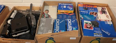 Lot 1137 - Three boxes of Polaroid cameras
