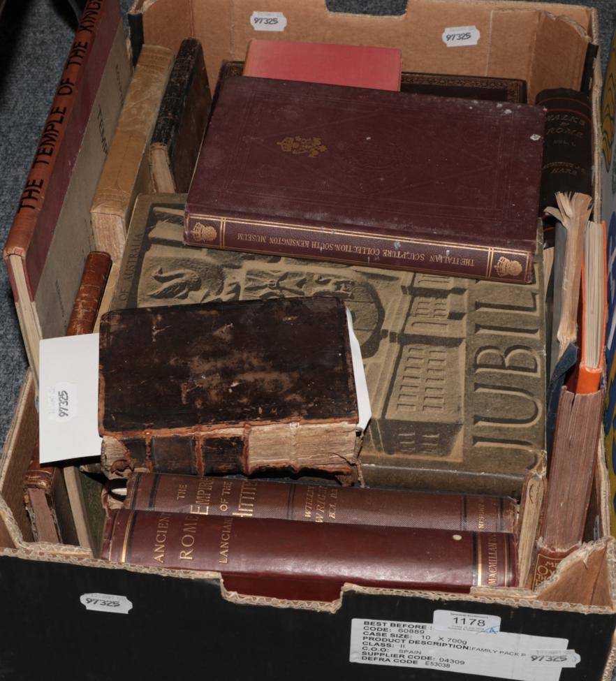 Lot 1178 - One box of books with particular archaeological, antiquarian and antiquities interest