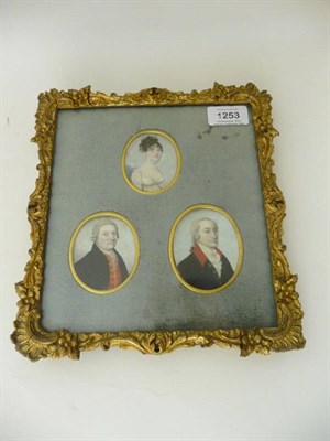 Lot 1253 - English School, circa 1790: Portrait Miniature of a Gentleman, his powdered hair en queue,...