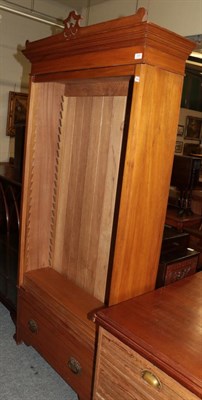 Lot 1243 - ^ A late Victorian satin walnut bookcase adapted from a wardrobe