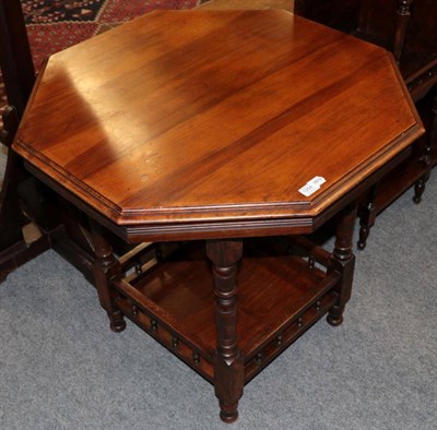 Lot 1254 - A mahogany octagonal occasional table