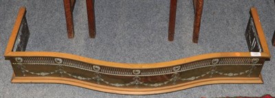 Lot 1261 - A late Victorian pierced and serpentine shaped fire curb