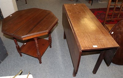 Lot 1262 - A mahogany occasional table and an early 19th century mahogany gateleg table (2)