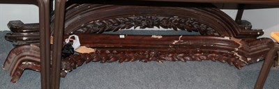 Lot 1288 - Three rosewood simulated carved pelmets, approximately 215cm wide   Provenance: From storage in the