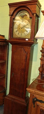 Lot 1314 - ~ An oak eight day longcase clock, signed David Paterson, Sunderland, circa 1780, 12-3/4-inch...