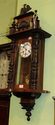 Lot 1429 - A small Vienna style wall clock