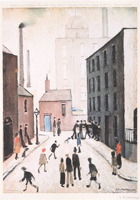 Lot 3007 - After Laurence Stephen Lowry RBA, RA (1887-1976) ''Industrial Scene'' Signed in pencil, with...