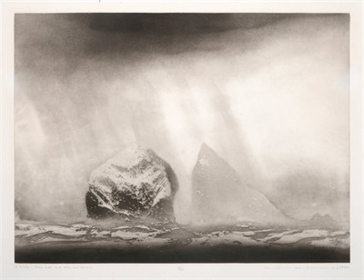 Lot 3013 - Norman Ackroyd CBE, RA (b.1938) ''St Kilda - Stac Lee and Stac an Armin'' Signed and dated...