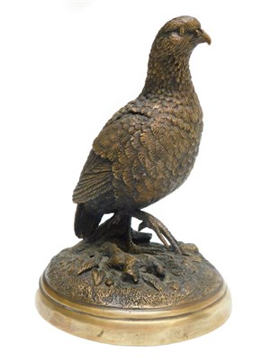 Lot 145 - Sporting: A Bronze Model of a Grouse after Pierre-Jules Mêne, a bronze model of an adult...