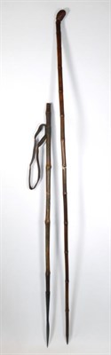 Lot 149 - Sporting: A Otter Hunting Pole and Otter Spear, circa 1917, a short length Otter spear...