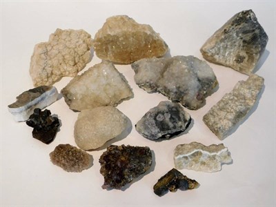 Lot 163 - Minerals: A Quantity of Mineral Specimens, to include 14 specimens of - Witherites,...