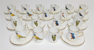 Lot 196 - Collectibles: Rowland Ward China Coffee Cans and Saucers, seventeen Coffee Cans and saucers,...