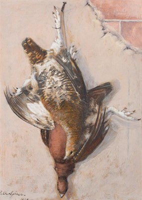 Lot 236 - Peter Spicer (1839-1935) Still life of a brace of Willow Grouse Signed and dated 1925, gouache,...