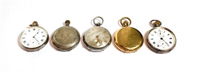 Lot 75 - A single push chronograph pocket watch, case stamped Zenith and 0.935, a silver open faced...