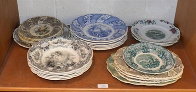Lot 153 - Group of Stockton pottery plates, bowls etc