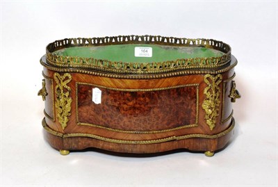 Lot 164 - Small 19th century French Kingwood and marquetry jardiniere