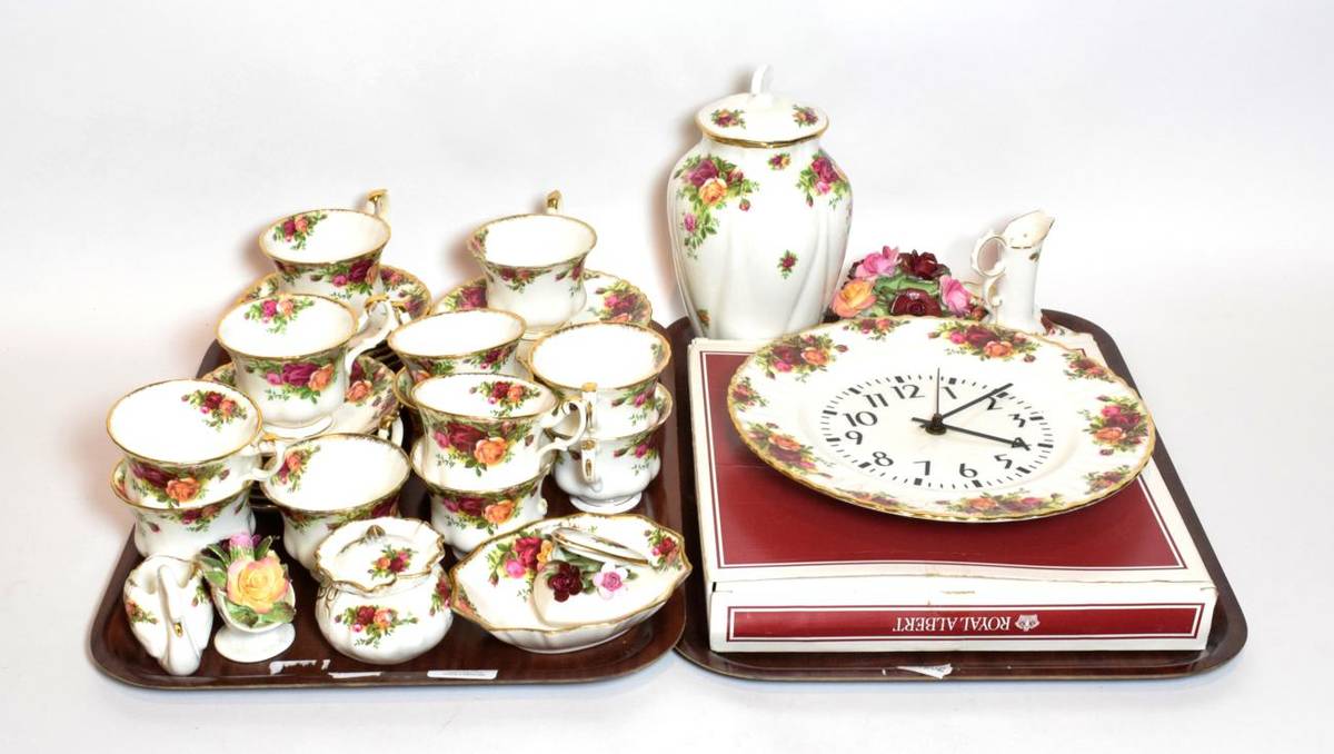 Lot 186 - Various Royal Albert 'Old Country Roses' pattern porcelain including twelve tea cups and...