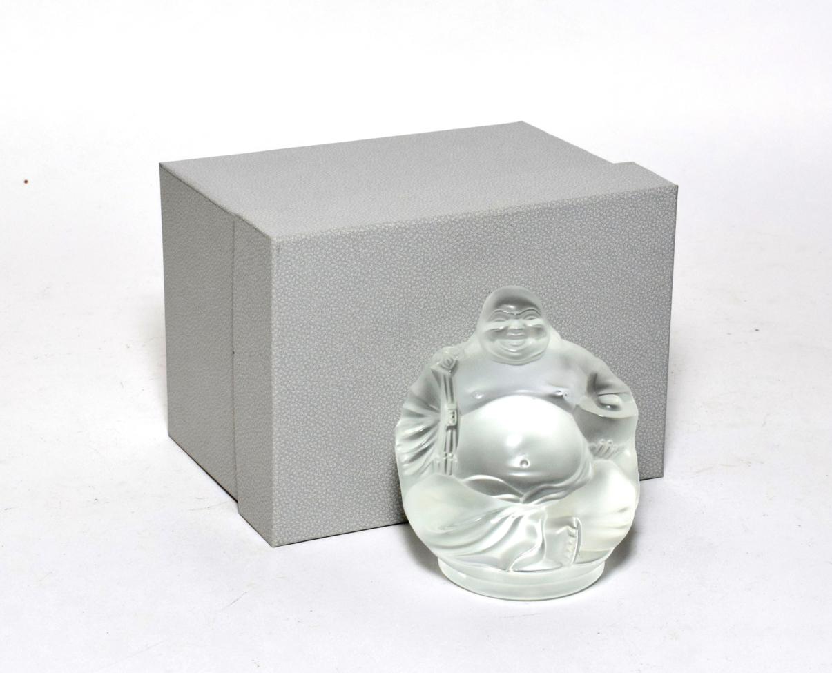 Lot 209 - A Lalique 'Happy Buddha' figure, boxed