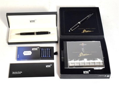 Lot 259 - A boxed Mont Blanc Meisterstuck Hommage a 'Frederic Chopin' fountain pen, 14k nib, with guide...
