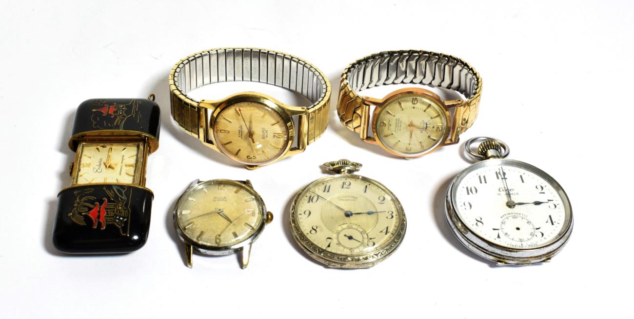 Lot 281 - A purse watch and other watches