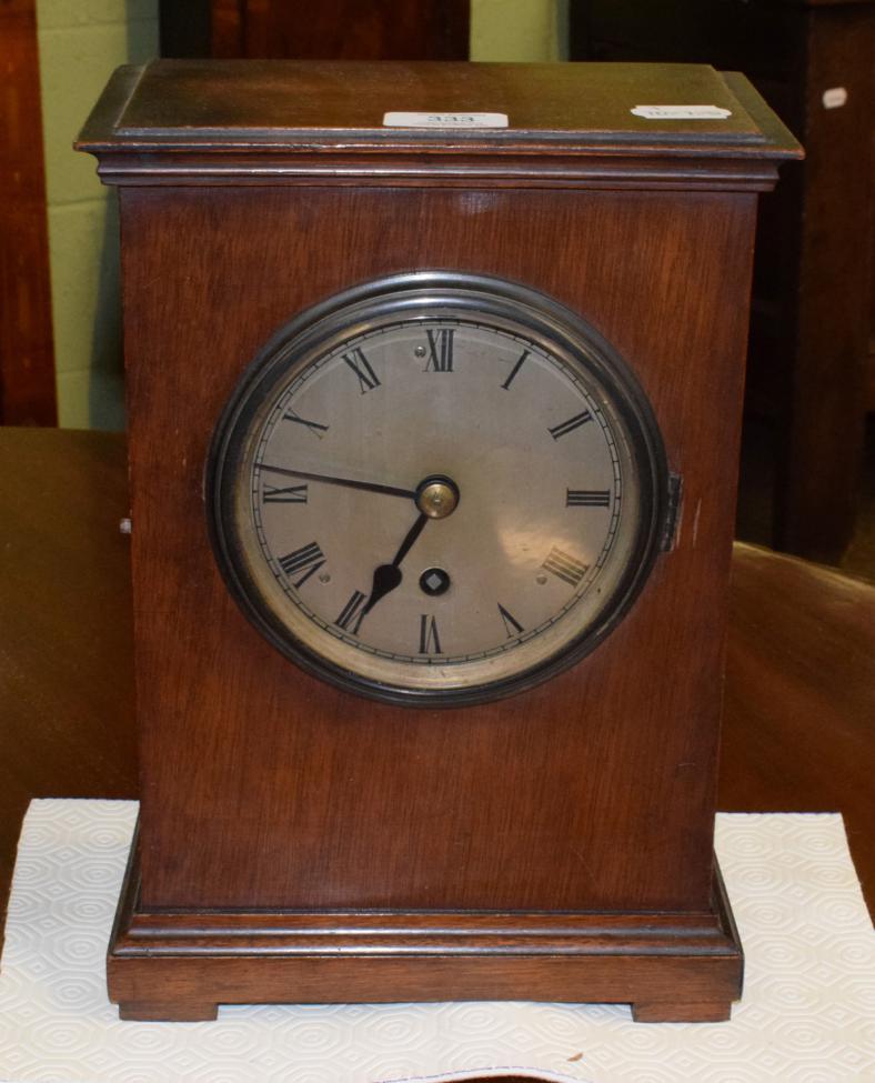 Lot 333 - A Victorian mahogany bracket clock