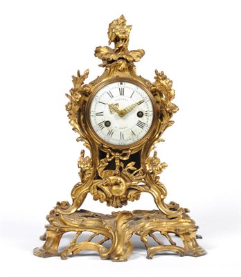 Lot 1347 - An Ormolu Striking Mantel Clock, signed Hilgers, A Paris, circa 1790, the case with musical...