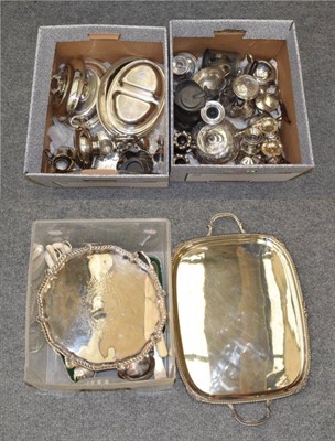 Lot 1007 - An assortment of silver plate - 3 boxes