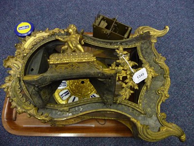 Lot 1349 - A French "Boulle" Table Clock, signed Colin Delaglizier, Paris, 1737, the highly elaborate case...