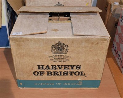 Lot 1028 - A case of twelve 1ltr bottles of Harveys Bristol Cream