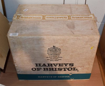 Lot 1029 - A case of twelve 1ltr bottles of Harveys Bristol Cream