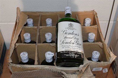 Lot 1031 - Twelve 1.13 ltr bottles of Gordon's Special Dry London Gin