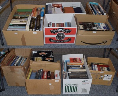 Lot 1055 - Ten boxes of books, primarily on military history, but with antiquties, history and other topics