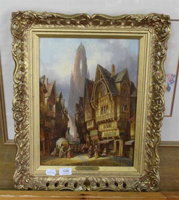 Lot 1086 - Henry Schafer (19th century) ''Frankfurt Germany'', oil on canvas, 39.5cm by 29cm  Provenance:...