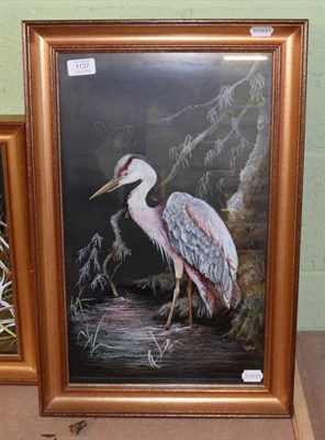 Lot 1137 - Elizabeth Garnett-Orme (contemporary) Grey Heron , initialled and dated 1980, gouache and...