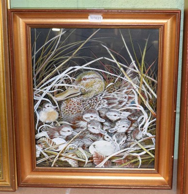 Lot 1138 - Elizabeth Garnett-Orme (contemporary) Duck and Chicks, initialled, gouache and watercolour 34cm...