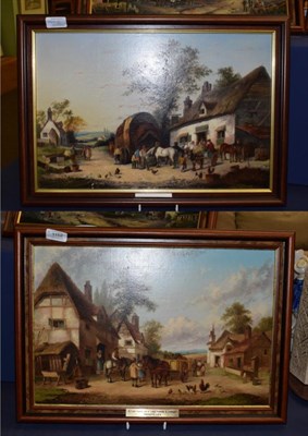 Lot 1152 - Attributed to Georgina Lara (fl. 1862-1871) ''The Royal Oak'' and ''The Rose'', a pair, oil on...