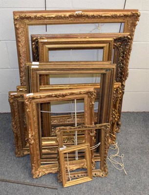 Lot 1186 - Ten gilt frames of various designs and size (all 20th century)