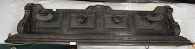 Lot 1211 - A late 19th century walnut coat rack