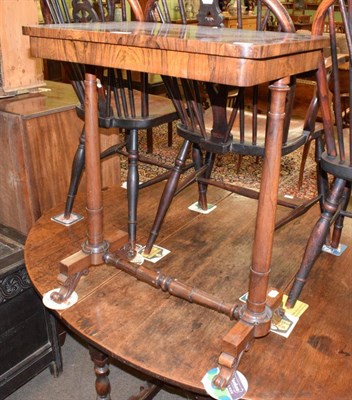 Lot 1308 - An early Victorian rosewood side table, mid 19th century, of rectangular form with a plain...