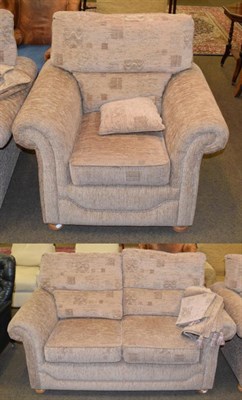 Lot 1331 - Modern two seater sofa and matching armchair